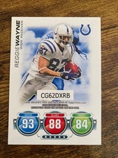 REGGIE WAYNE 2010 TOPPS ATTAX  CARD, INDIANAPOLIS COLTS