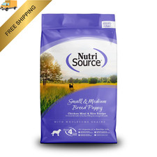 NutriSource Puppy Food for Small and Medium 4 Pound (Pack of 1), Brown 11.42 per pound