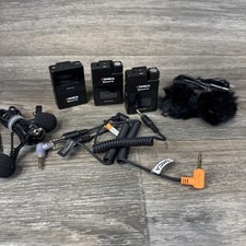 Comica BoomX-D Wireless Microphone Lavalier Mics Dead Cat Cords Charger Cord