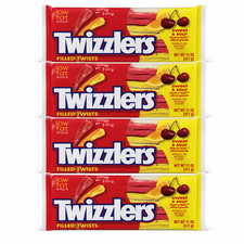 5-Pack TWIZZLERS Sweet & Sour Filled Twists, Cherry Kick & Citrus Punch, 11 oz