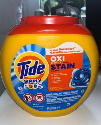 Tide Simply Pods Oxi boost stain release US Waschmittel 55 pods