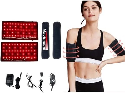 2Pcs Infrared Red Light Therapy Arm Wrap 660nm 850nm with Timer & Brightness