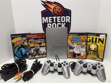 Sony PlayStation 2 Slim SILVER Console Bundle SCPH-77001 Tested - Ships Today