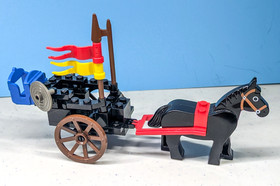 Lego 6022 * HORSE CART * 1984 Lion Knights/Castle 100% Complete w/ Instructions