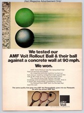 AMF Voit Rollout Racquetball Durability Promo Vintage 1977 Advertisement