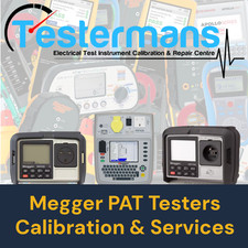 Calibration/Service for MEGGER PAT TESTERS, all models, top service centre