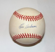 LOU BOUDREAU SIGNED OFFICIAL AMERICAN LEAGUE RAWLINGS BASEBALL