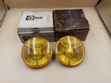 Made In France Cibie Iode 40 Optical Fog Light Blocks Amber Lens 5.5 Pair