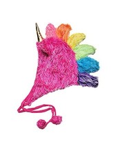 StoryBook Wishes Plush Soft Fuzzy Unicorn Adult Hat One Size, Hot Pink
