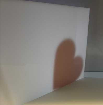 (10-Pk) Acrylic Plexiglass Plastic Sheet-1/8'' thick-White Translucent-8'' x 12''