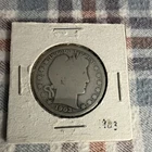 1903 Barber 50c US Coin - Circulated Silver 50 Cent, Uncertified