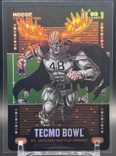 2026 Bo Jackson Battle Arena Tecmo Bowl MOOSE Battlefoil FIRE Daryl JOHNSTON