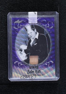 2019 Leaf Collection Game-Used Bat Purple Wave 3/5 Babe Ruth #SB-12 HOF 0rm6