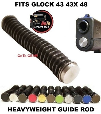 Stainless Steel Heavyweight Guide Rod Assembly For GLOCK 43 43X 48 ISMI Spring