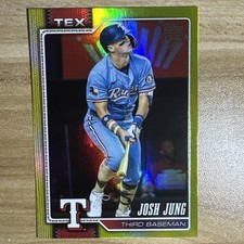 2026 Topps #98 Josh Jung Yellow Holofoil /399 Texas Rangers