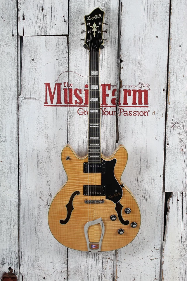 Guitarra Eléctrica Hagstrom Viking Deluxe Cuerpo Semi-Hueco con Estuche Rígido Foto 4 de 4