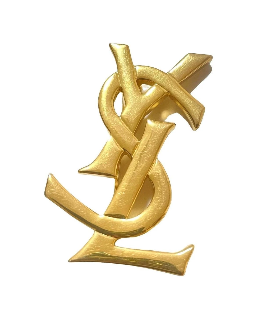 Ysl Jewelry In Vintage Designer Costume Pins & Brooches for sale