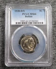 1938 D/S - Buffalo Nickel - PCGS MS66