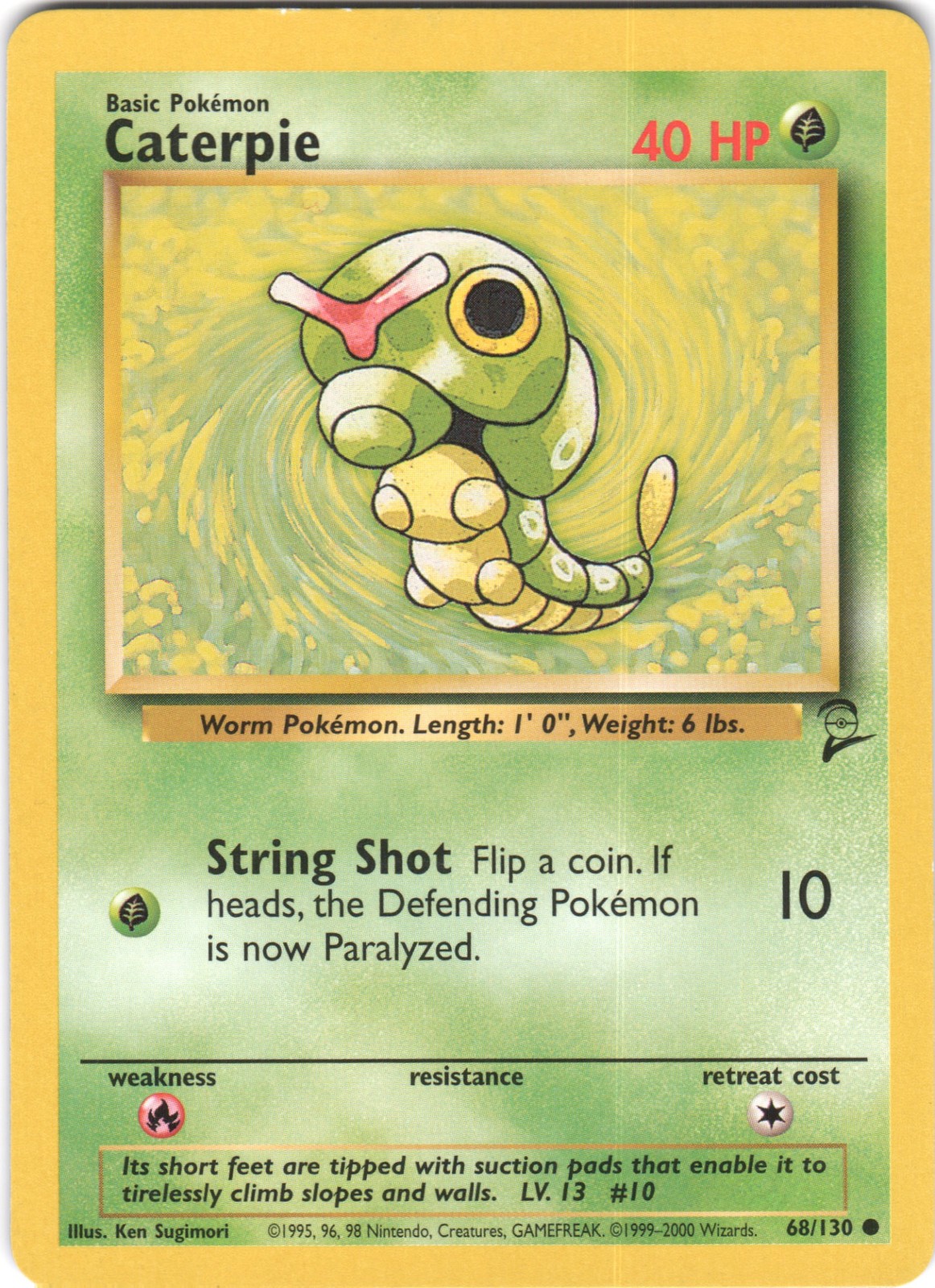 Caterpie 68/130 Common Base Set 2 Pokemon LP