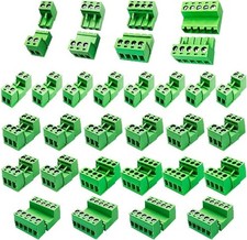 24 Pairs 2 Pin 3 Pin 4 Pin 5 Pin 5.08mm Pitch PCB Mount Screw Terminal Block