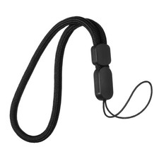 Phone Lanyard, Nylon Lanyards Wrist Strap Lanyard Phone Charm, Black