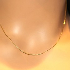 10k Yellow Gold Box Chain 18 inches