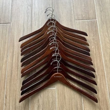 Authentic Brown Wood Traditional Burberry Hanger