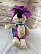 Vintage 50s Dog Purple Plush Stuff Animal No 31448 made in korea