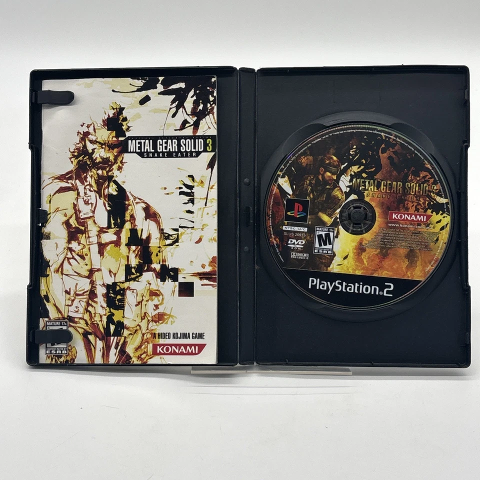 Metal Gear Solid 3 Snake Eater (Sony PlayStation 2 PS2) Complete CIB w/ Manual - Image 2 of 2