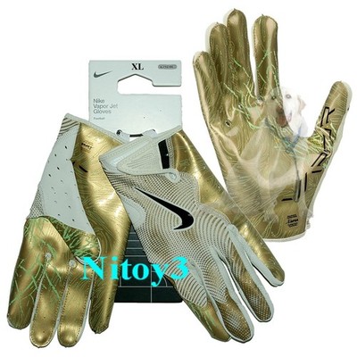 Nike Vapor Jet Football Receiver Gloves - Men XL(girth): 8.75-9  Gold