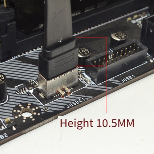 Anschlüsse USB 3.2 Frontpanel-Verlängerungskabel, GEN2x2-Baffle-Kabel TYPE-7747 - Bild 2 von 8