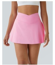 Halara Everyday SoftlyZero™ Airy Crossover Skirt Skort Pink Golf Pickleball  2XL