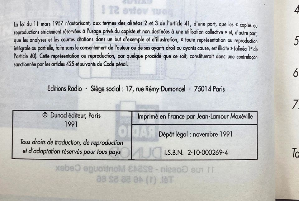 Livre Redécouvrez votre Atari ST (1991) - Dunod-Editions Radio, bon état - Photo 3/4