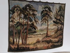 Tapestry "Evening pines" by Polish artist Juliusz Marweg