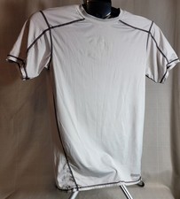 Tek Gear Performance Boys White Short Sleeve Fitted Athletic Shirt Sz S Small