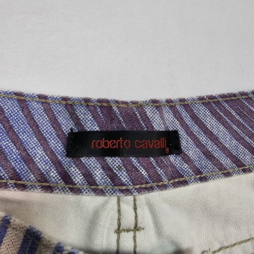 Vintage Roberto Cavalli Just Jeans Damen 34x31 Allover Print Chinese Fish Boho Y2K - Bild 4 von 18