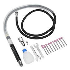 Engraving Pen Set Pneumatic Grinder Kit with 10 Grinding Heads and Clamps
