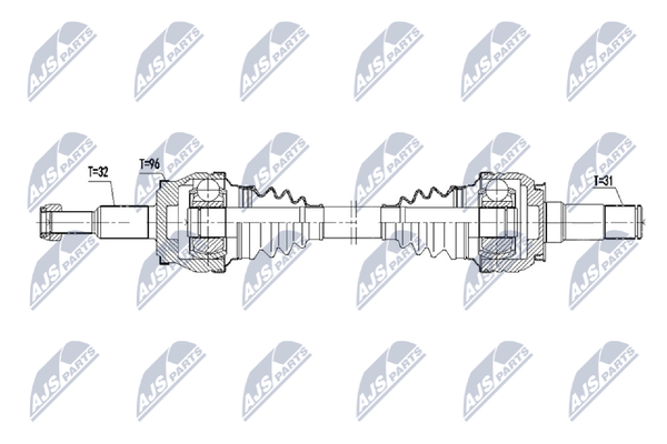 Antriebswelle NTY NPW-CH-156 FüR Dodge Charger SRT8-image