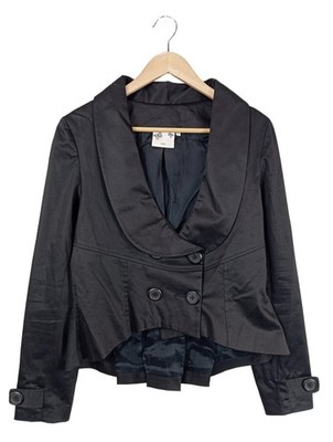 EDITH & ELLA Kurz-Blazer Damen Blazer Gr. DE 40 schwarz Casual-Look