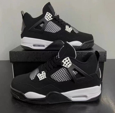 FQ8138-001 Nike Air Jordan 4 ''White Thunder'' Men's Basketball Shoes Size US7-12