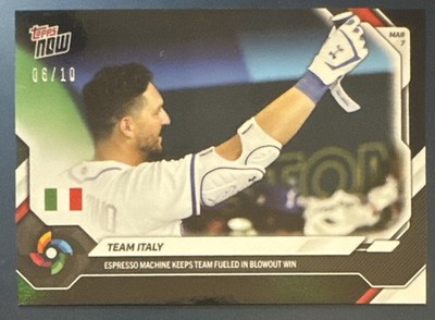 2026 Topps Now - Team Italy - World Baseball Classic - WB13 Foil /10 - Espresso