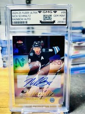 2024-25 Fleer Ultra Nick Schmaltz Rainbow Auto GMG Graded 10 Gem Mint 💎