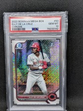 PSA 10 ELLY DE LA CRUZ 2022 Bowman Chrome MEGA BOX Mojo Refractor RC GEM MINT