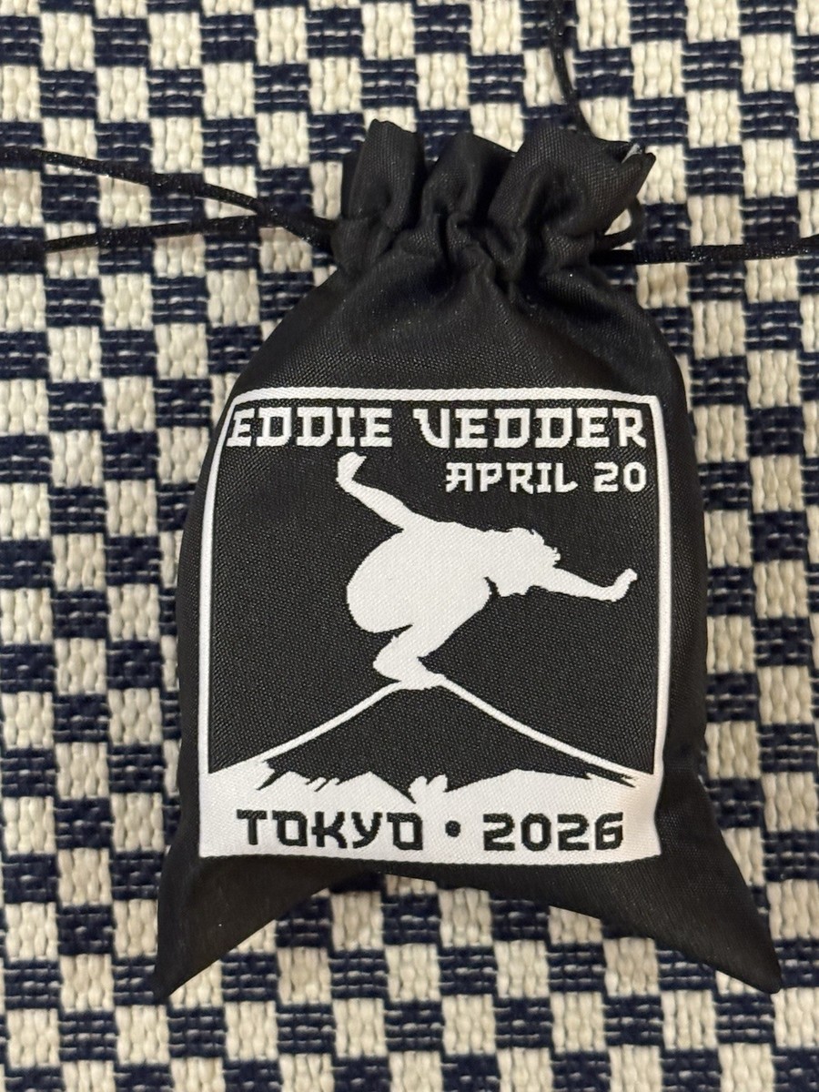 Eddie Vedder Hanko Wood Stamp Tokyo Japan 2026 Tour Pearl Jam | eBay
