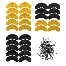 Heel Plates 30 PCS Rubber Shoes Heel Taps Tips Repair Pad Replacement Medium ...