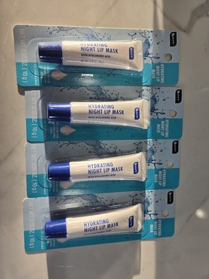 4 Pack B-Pure Hydrating Night Lip Mask Hyaluronic Acid, Vitamin E & Shea Butter