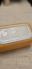Vintage Pyrex Milk Glass Citrus Orange Yellow Dish Bowl