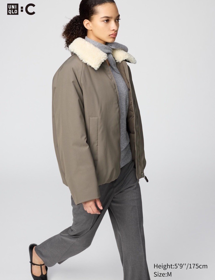 Uniqlo : C Pufftech Jacket Khaki Puff Tech Women