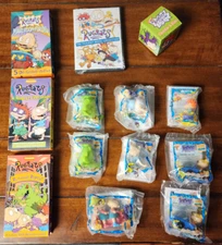 Rugrats Bundle - Movie Collection (DVD/VHS), Burger King Toys, Chatback Watch