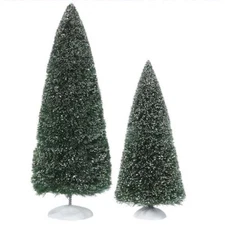 Dept 56 General Village BAG O FROSTED TOPIARIES SET OF 2 NEW IN BAG 56.53018